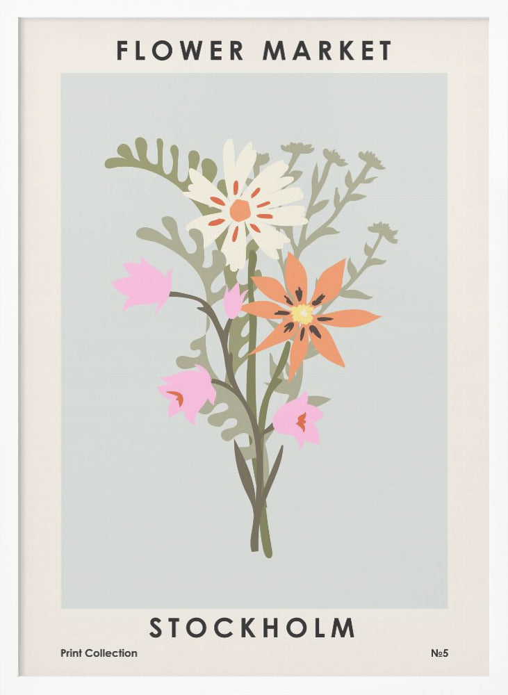 Flower Market Stockholm - Poster / Art Print