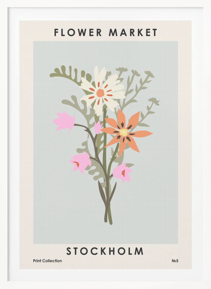 Flower Market Stockholm - Poster / Art Print