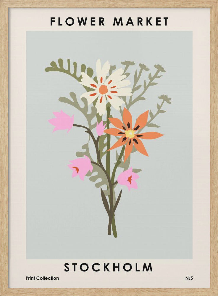Flower Market Stockholm - Poster / Art Print