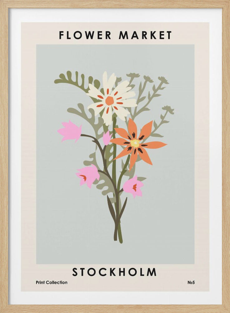 Flower Market Stockholm - Poster / Art Print