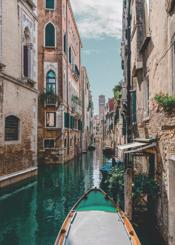 Boat on the river - Poster / Art Print