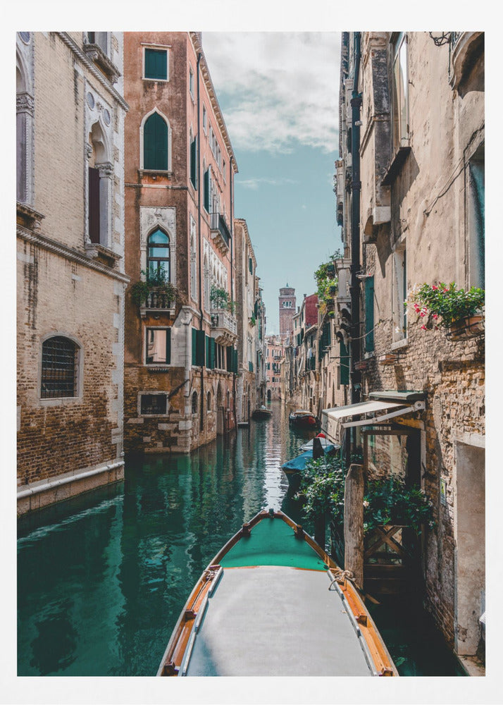Boat on the river - Poster / Art Print