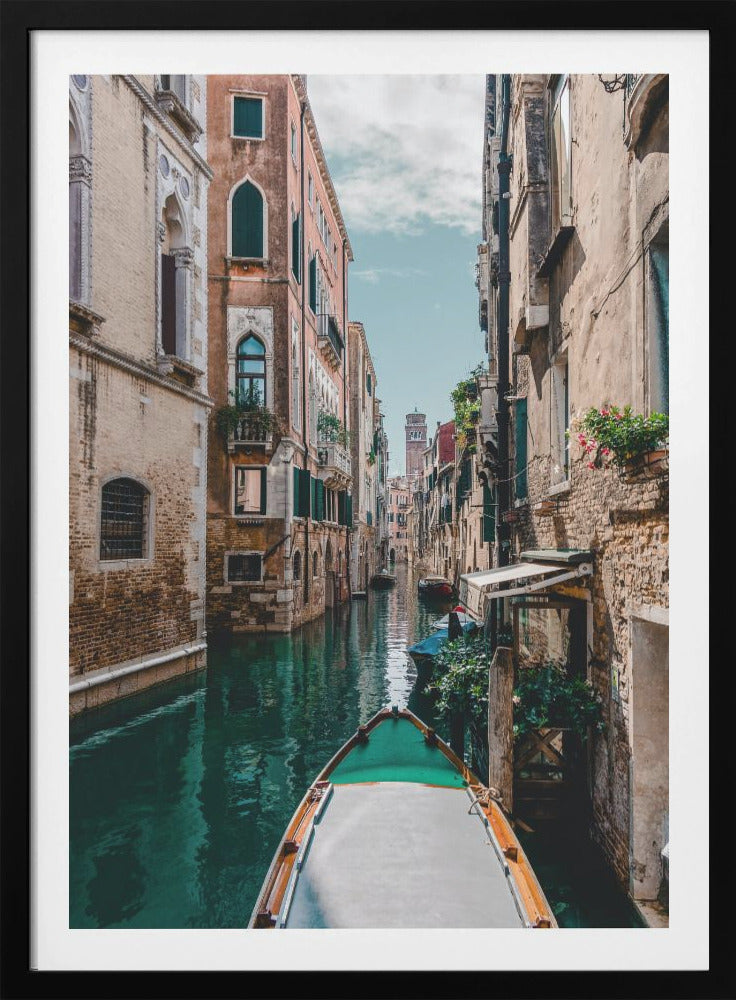 Boat on the river - Poster / Art Print