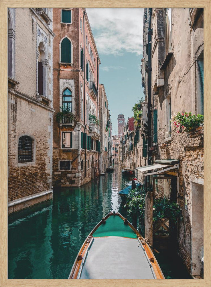 Boat on the river - Poster / Art Print