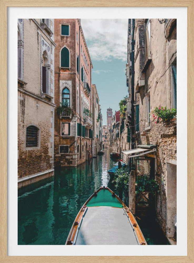 Boat on the river - Poster / Art Print