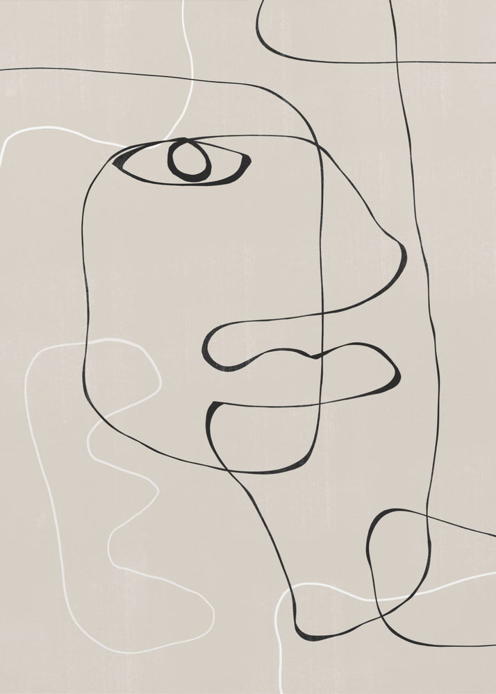 Abstract Face No1. - Posters / Art Prints