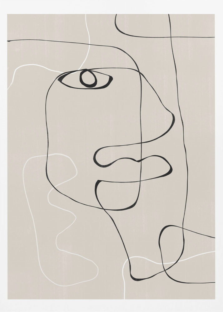 Abstract Face No1. - Posters / Art Prints