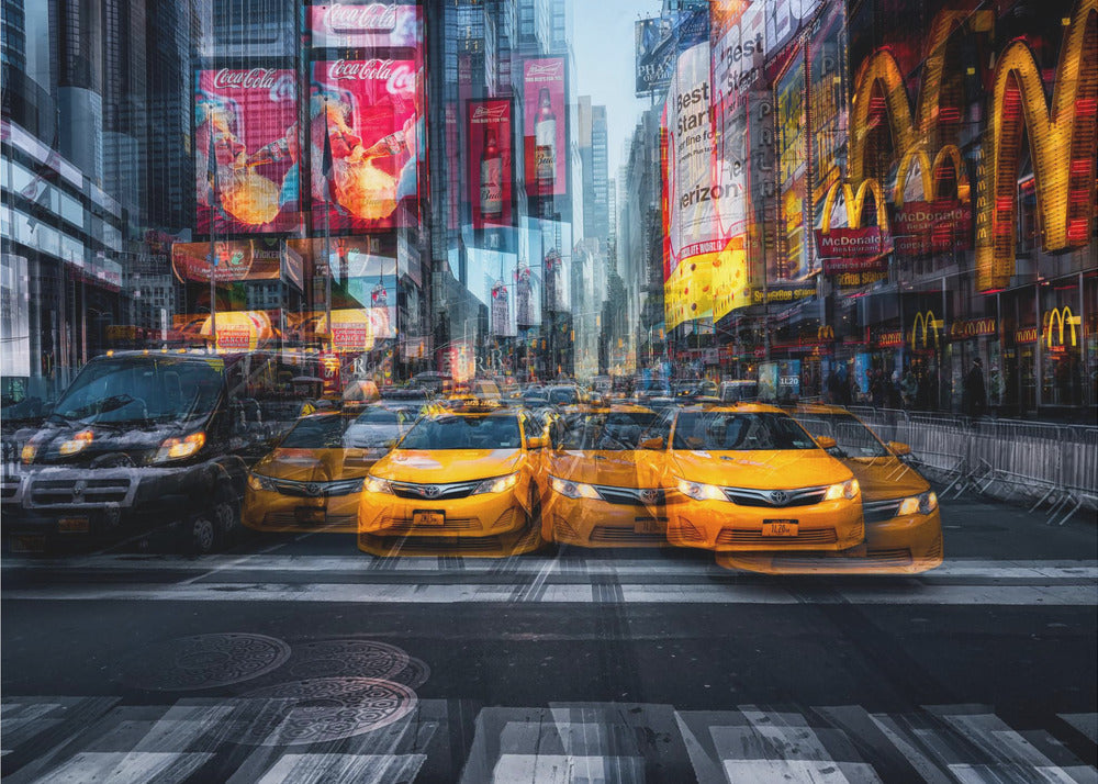 a taxi for christmas - Poster / Art Print