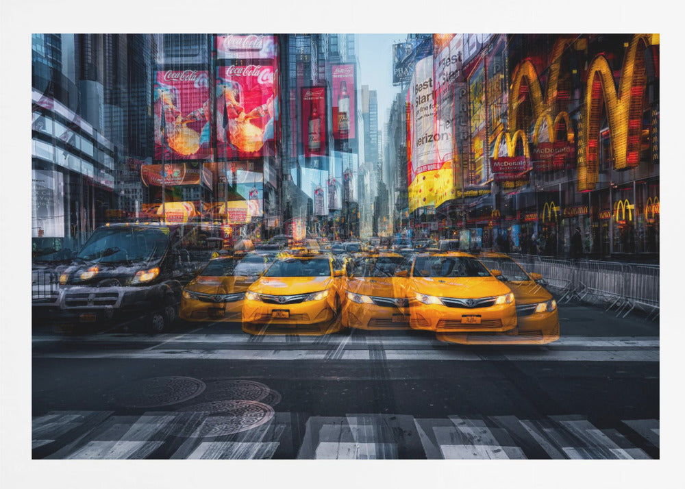 a taxi for christmas - Poster / Art Print