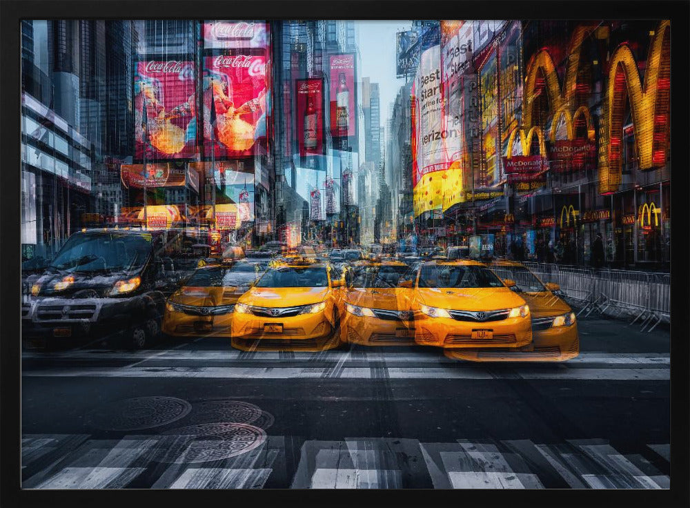 a taxi for christmas - Poster / Art Print