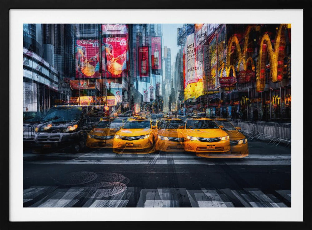 a taxi for christmas - Poster / Art Print