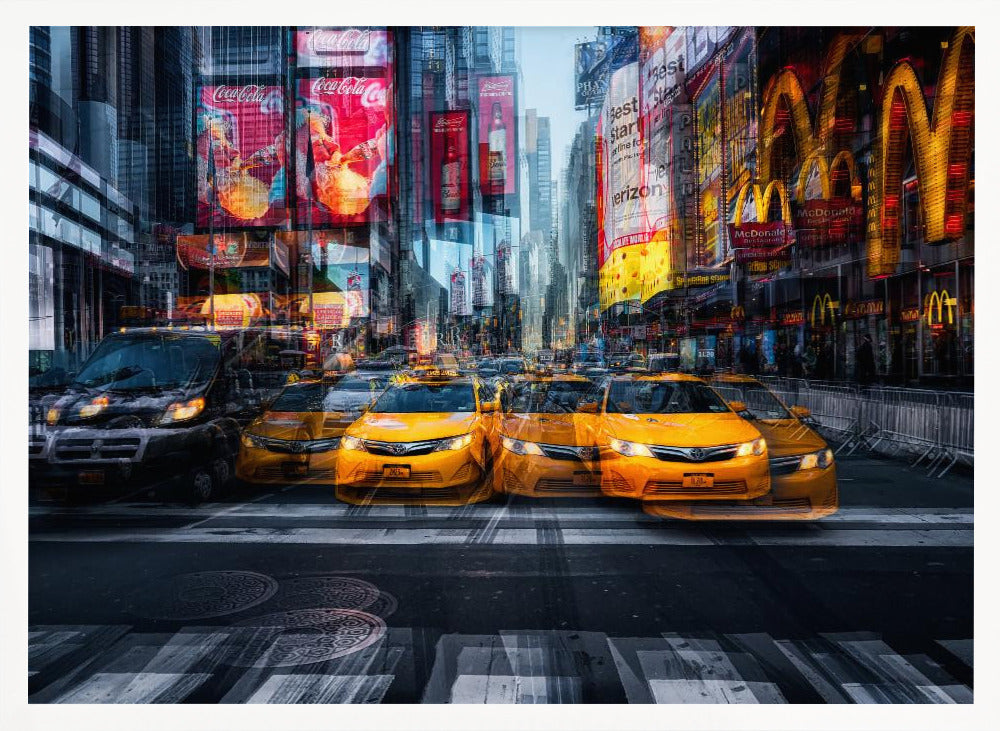 a taxi for christmas - Poster / Art Print