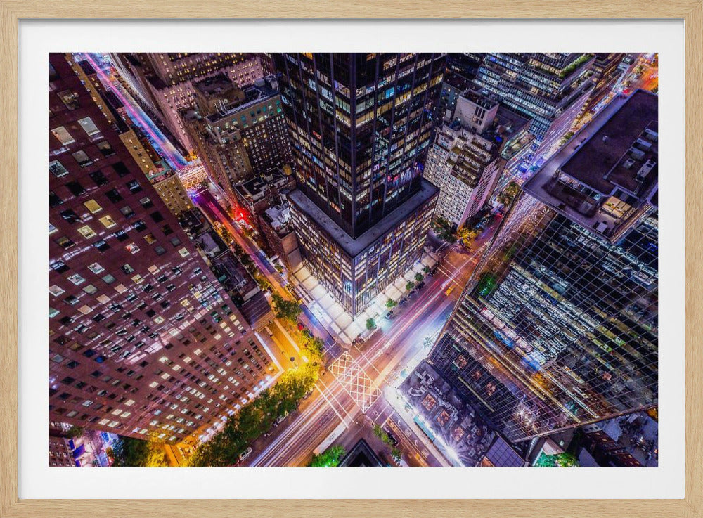 Electrify II - New York City Night Trails - Poster / Art Print