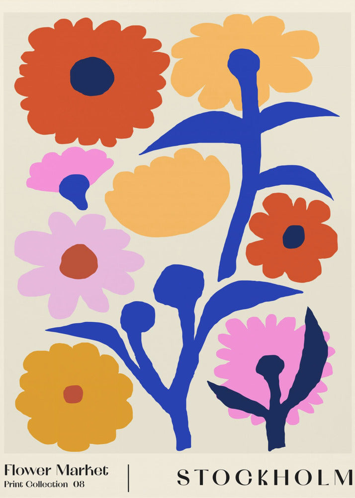 Flower Market. Stockholm - Poster / Art Print