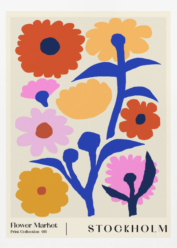 Flower Market. Stockholm - Poster / Art Print