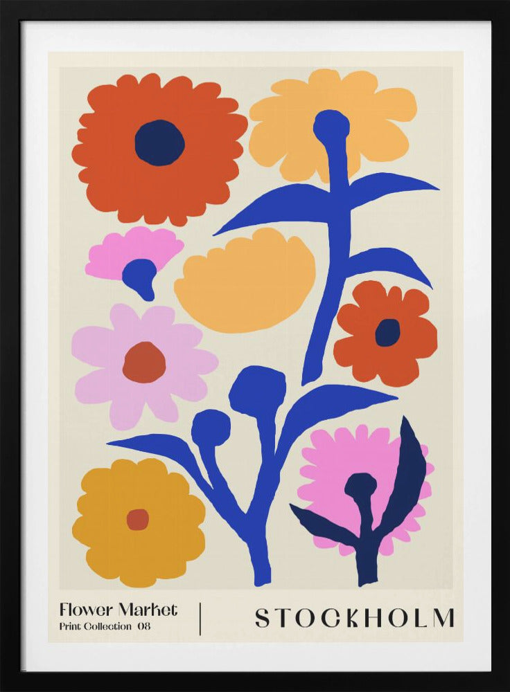 Flower Market. Stockholm - Poster / Art Print