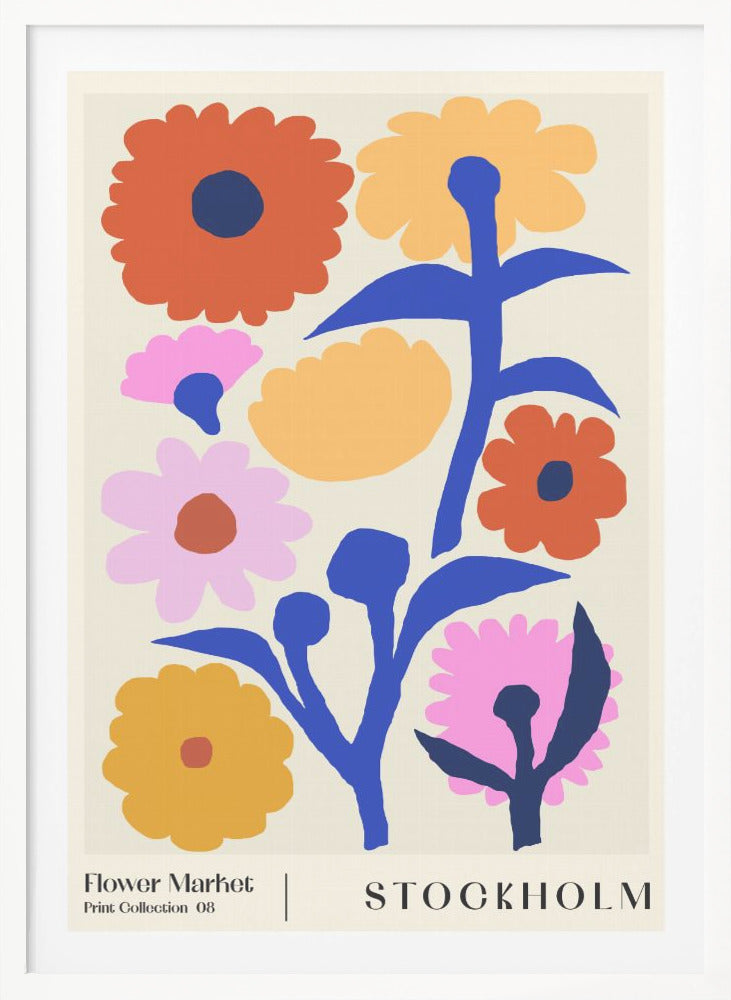Flower Market. Stockholm - Poster / Art Print