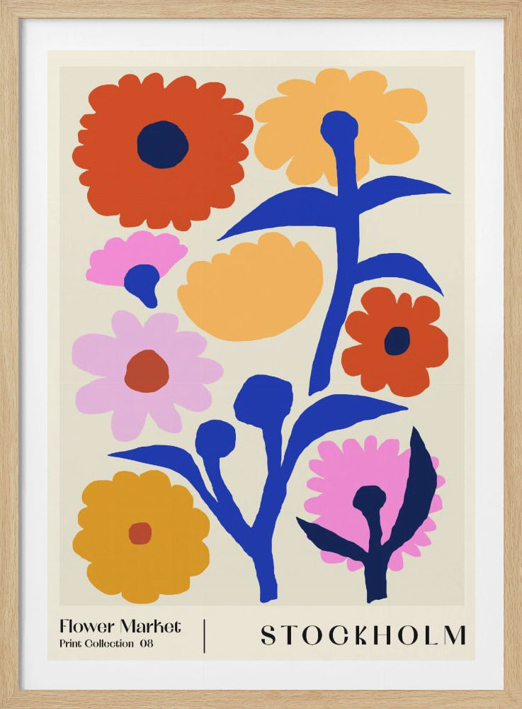 Flower Market. Stockholm - Poster / Art Print