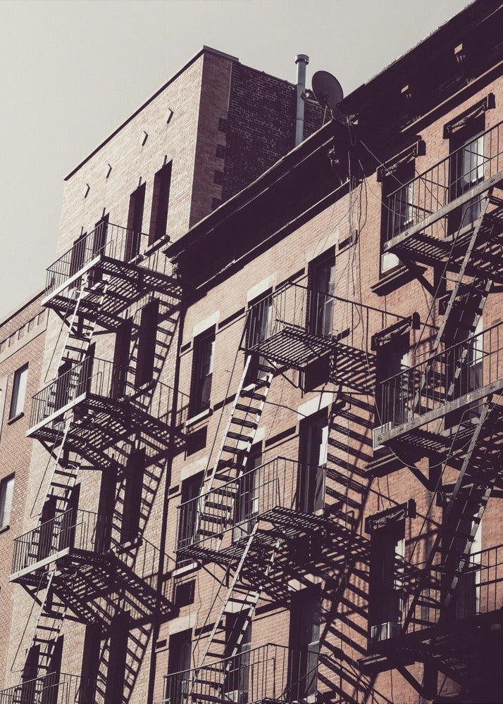 New York City Fire Escapes 02 - Poster / Art Print