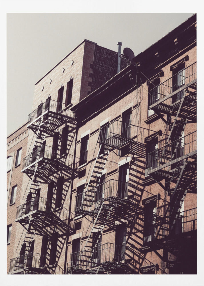 New York City Fire Escapes 02 - Poster / Art Print