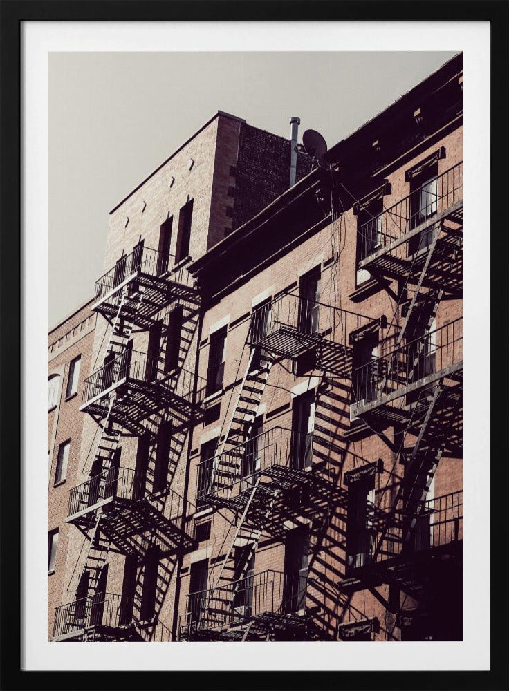 New York City Fire Escapes 02 - Poster / Art Print