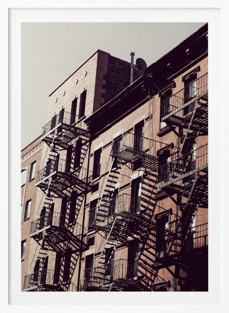 New York City Fire Escapes 02 - Poster / Art Print