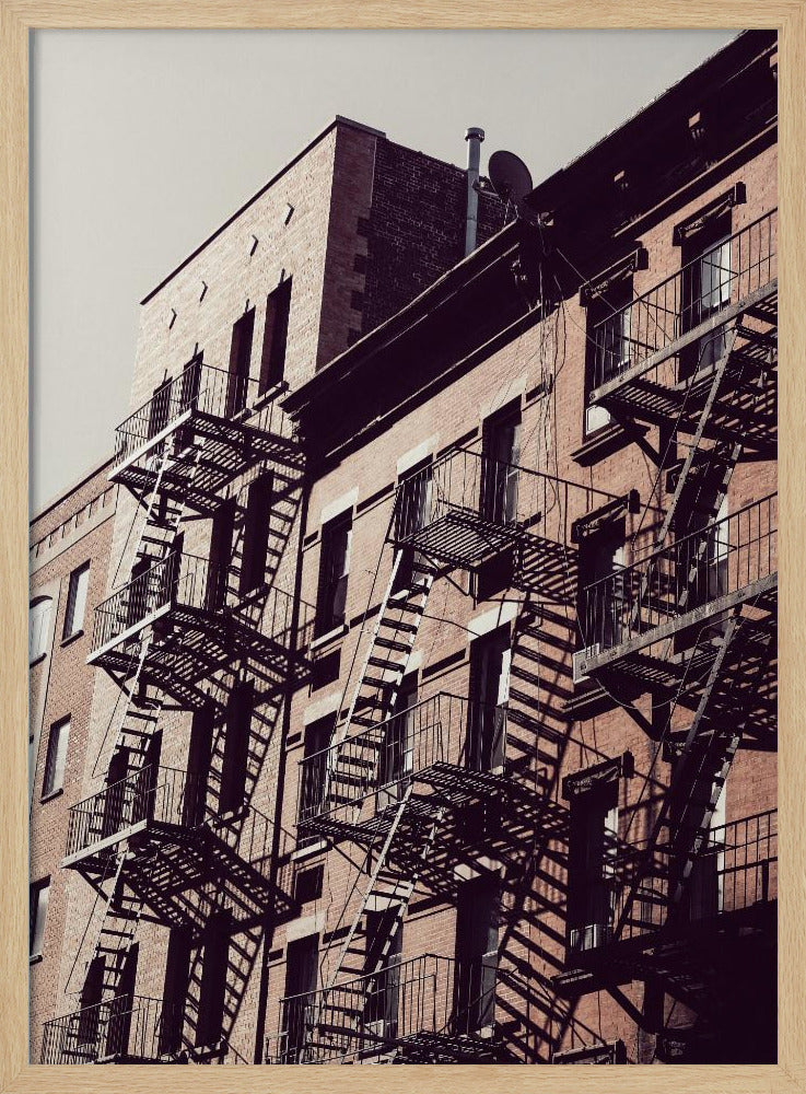New York City Fire Escapes 02 - Poster / Art Print