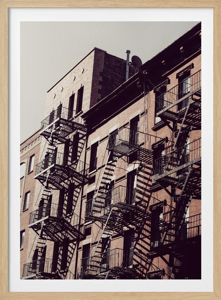 New York City Fire Escapes 02 - Poster / Art Print
