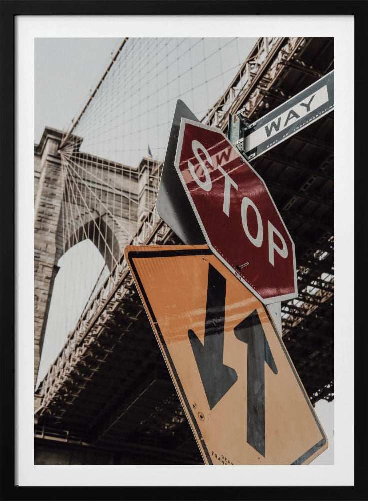 Brooklyn Bridge Stop - Poster / Art Print