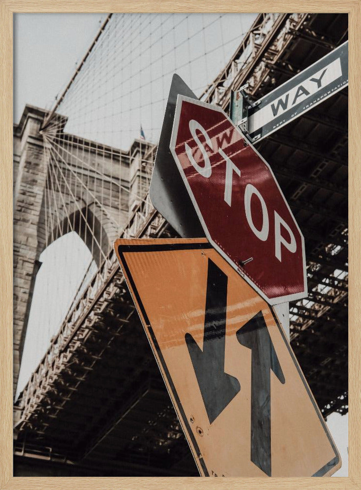 Brooklyn Bridge Stop - Poster / Art Print