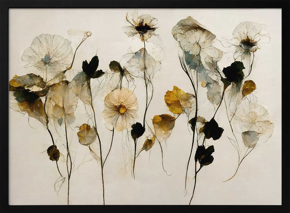 Beautiful Dry Flowers - Poster / Art Print