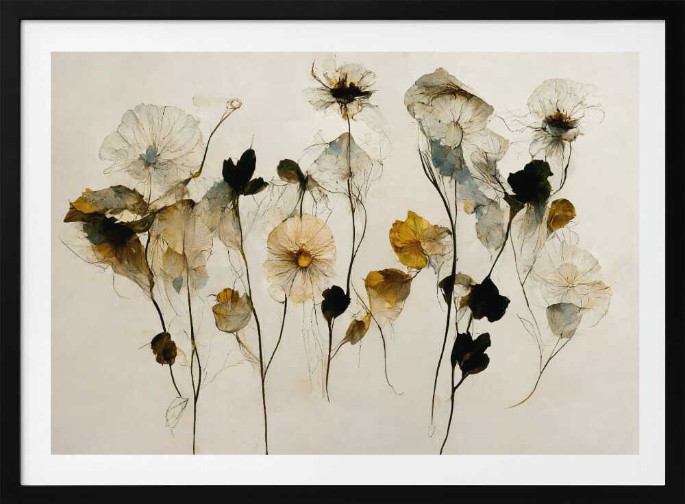 Beautiful Dry Flowers - Poster / Art Print
