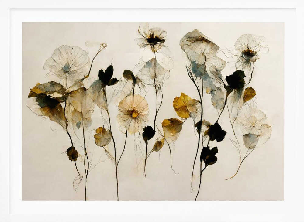 Beautiful Dry Flowers - Poster / Art Print