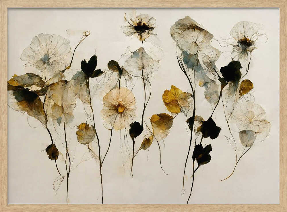 Beautiful Dry Flowers - Poster / Art Print