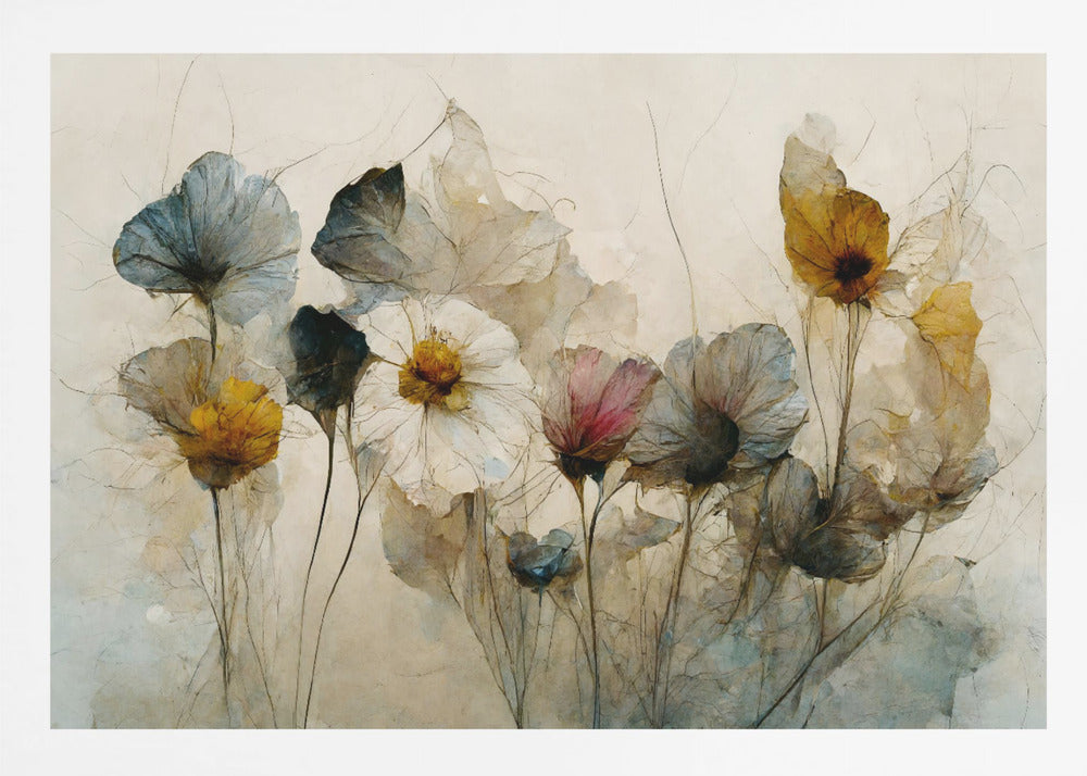 Dry Flower Bouquet - Poster / Art Print