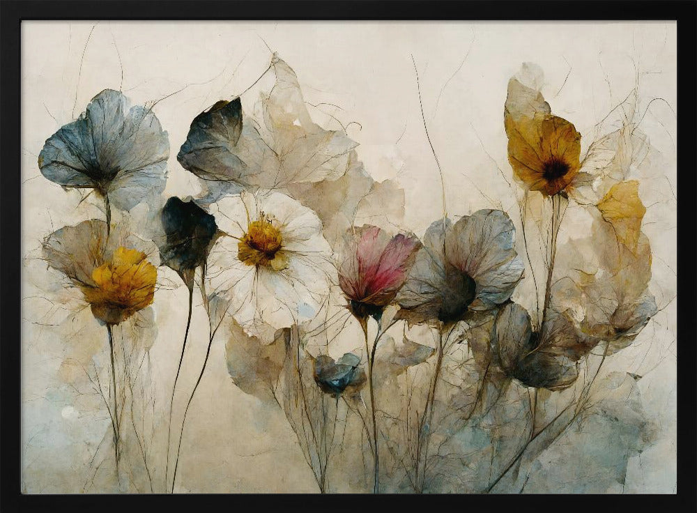 Dry Flower Bouquet - Poster / Art Print