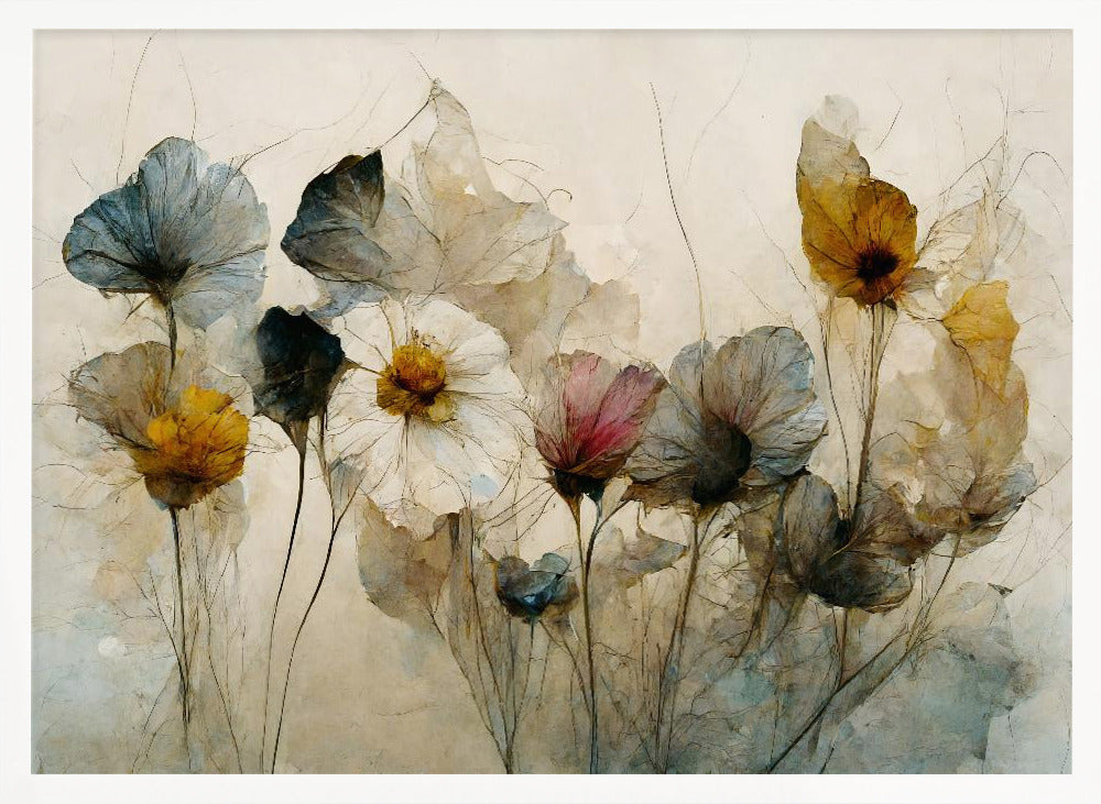 Dry Flower Bouquet - Poster / Art Print