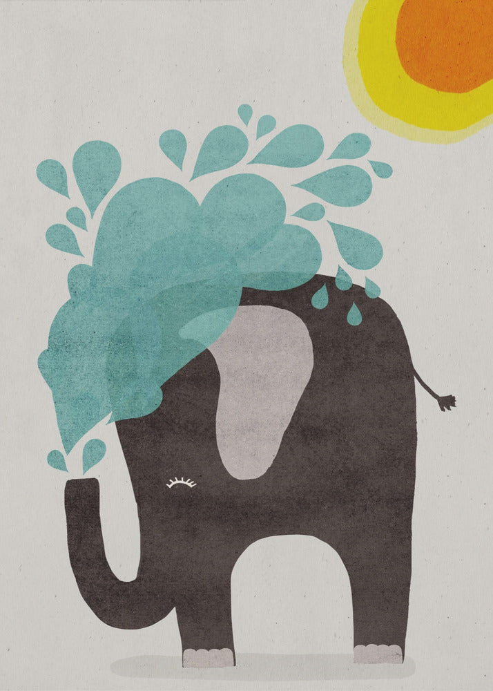Funny elephant - Poster / Art Print