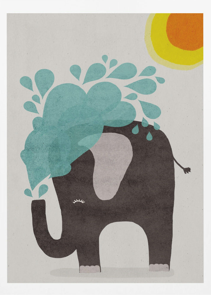 Funny elephant - Poster / Art Print