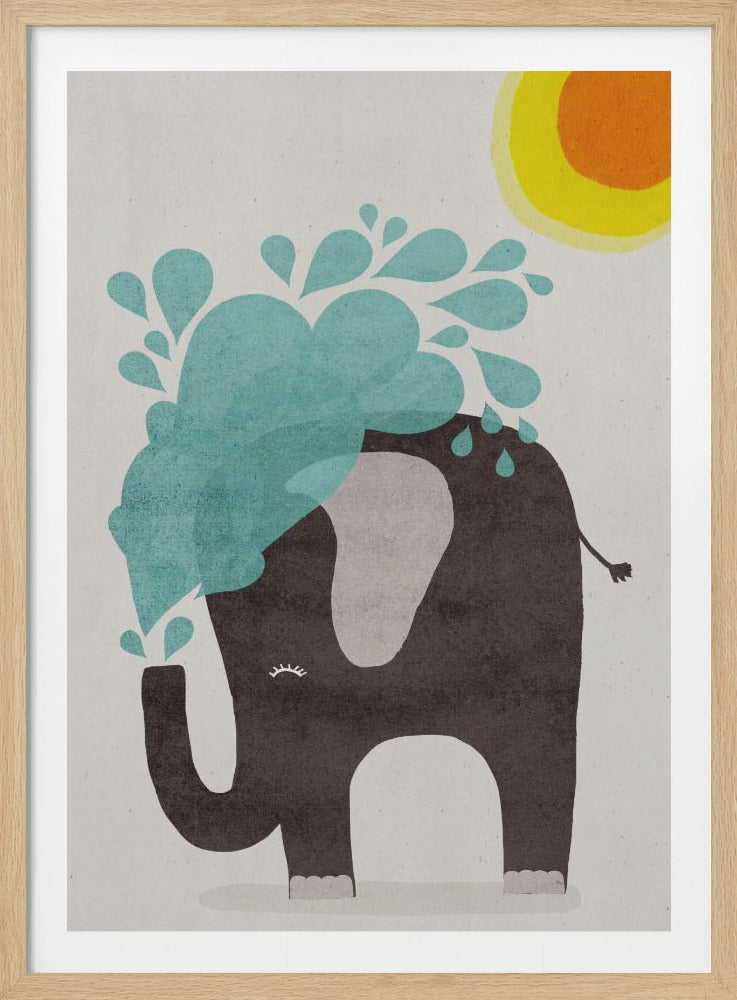 Funny elephant - Poster / Art Print