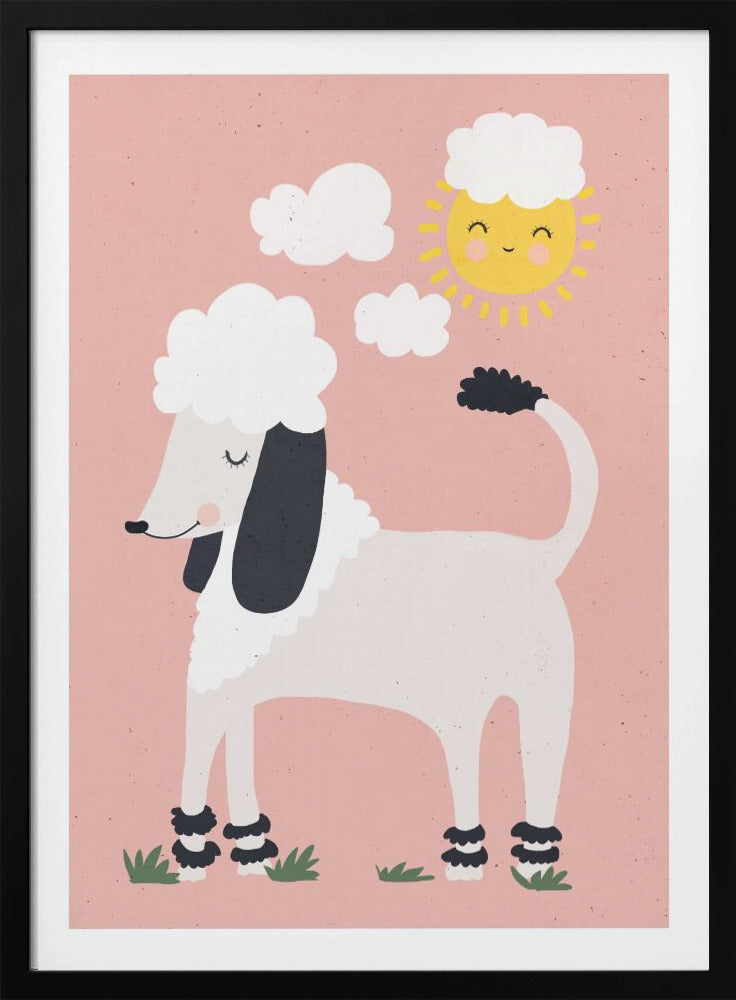 Happy Poodle - Poster / Art Print