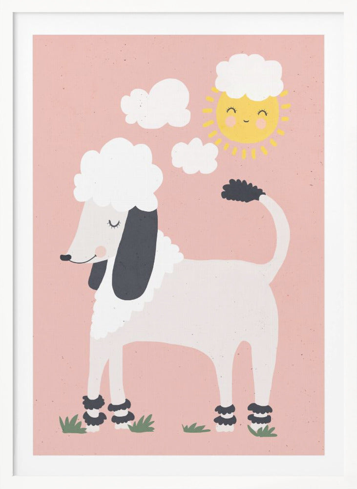 Happy Poodle - Poster / Art Print