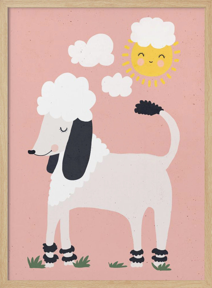 Happy Poodle - Poster / Art Print