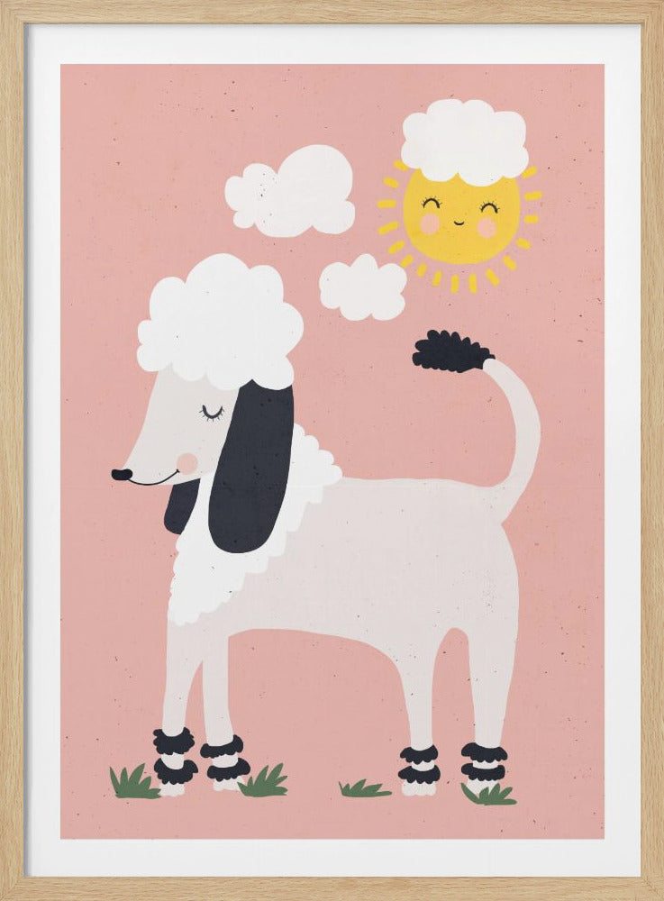 Happy Poodle - Poster / Art Print