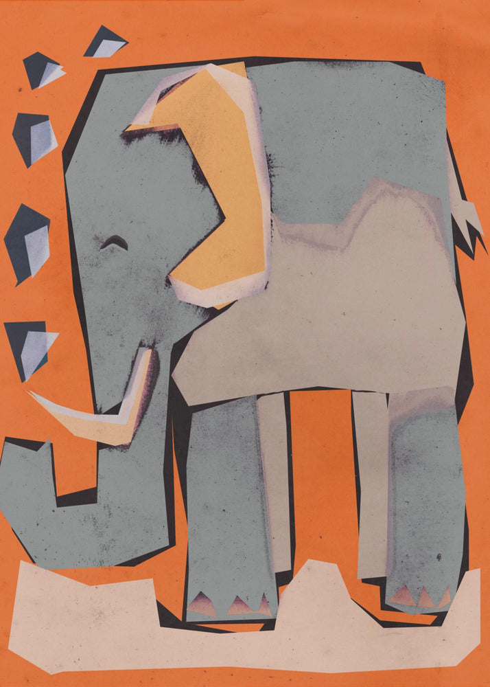 Happy Elephant - Poster / Art Print