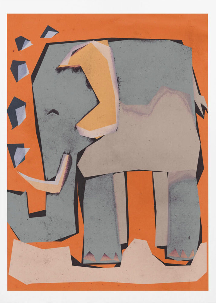 Happy Elephant - Poster / Art Print