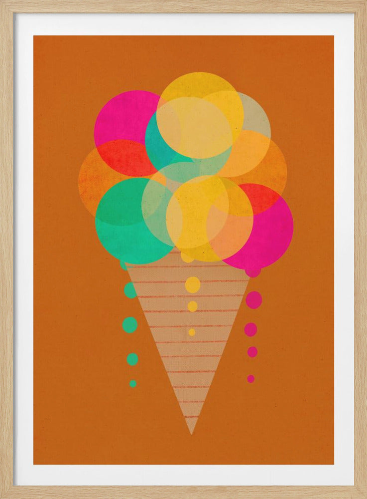 Neon Ice Cream - Poster / Art Print