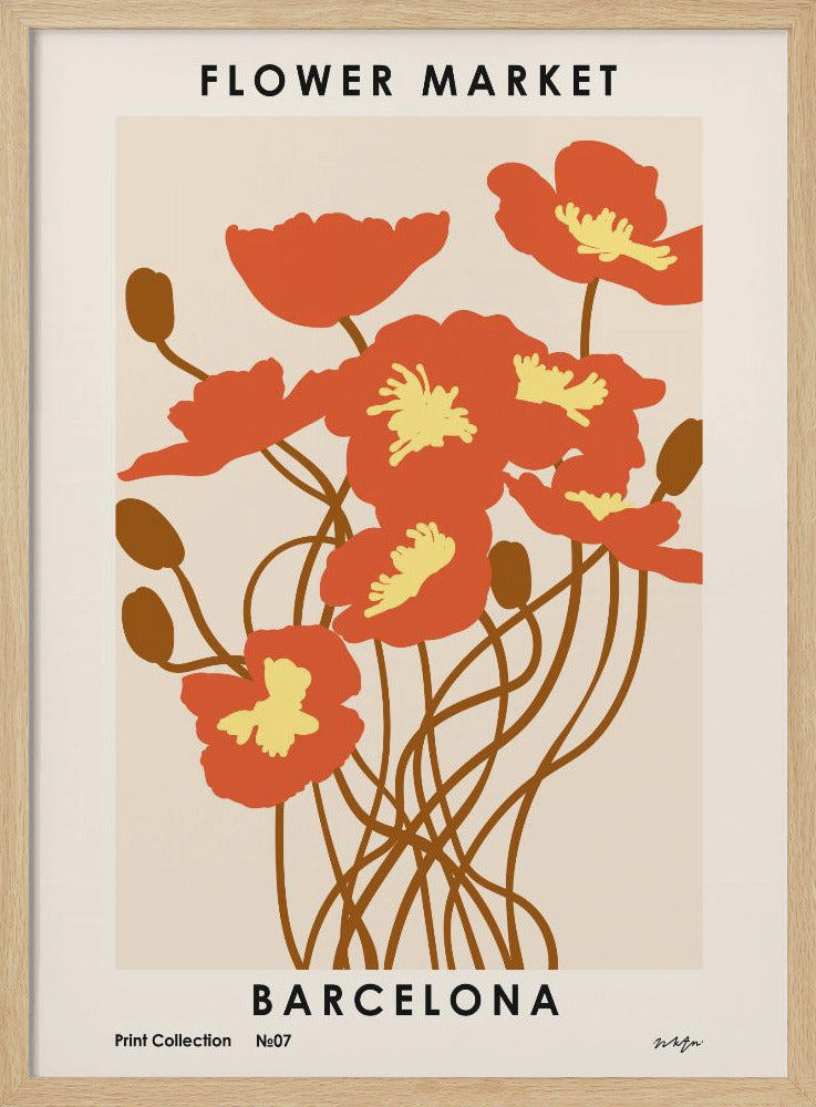 Flower Market. Barcelona - Poster / Art Print