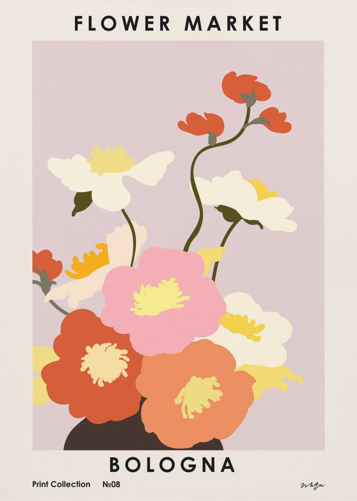 Flower Market. Bologna - Poster / Art Print