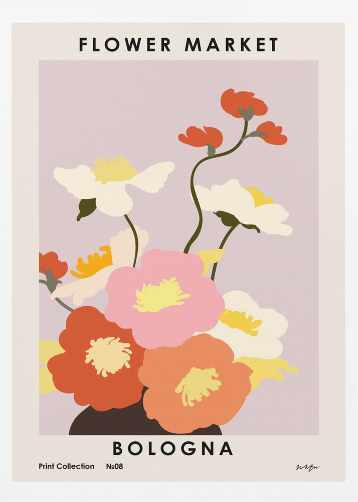 Flower Market. Bologna - Poster / Art Print
